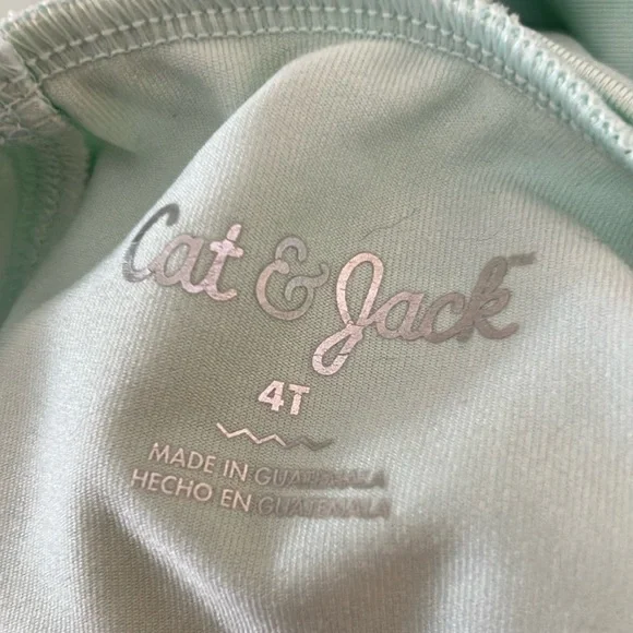 Size 4 Bathing Suit Bundle Disney Green Rashguard Swimwear Elsa Anna Swim Shirt - Picture 11 of 13